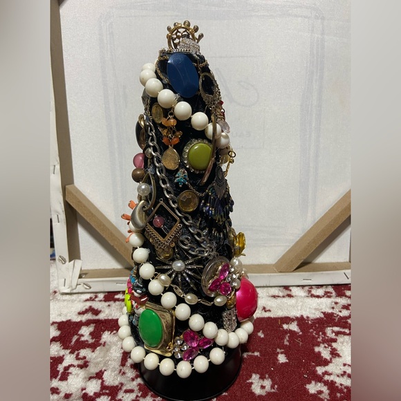 Unique and One of a Kind Hand Made Christmas Jewelry Tree - Picture 6 of 11